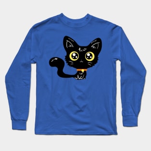 Adorable Black Cat Long Sleeve T-Shirt